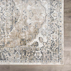 Rudo Beige Flat Pile Washable Rug - Ornate Home