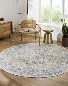 Rudo Beige Flat Pile Washable Rug - Ornate Home