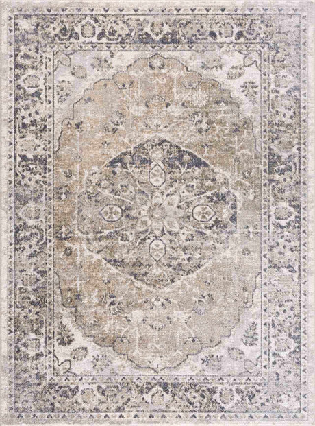Rudo Beige Washable Area Rug - Ornate Home