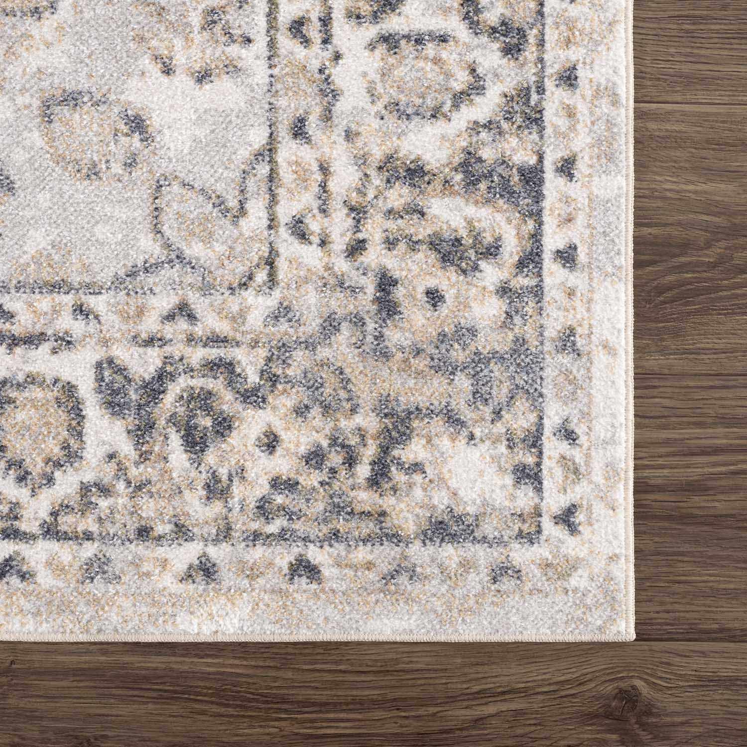 Rudo Beige Washable Area Rug - Ornate Home