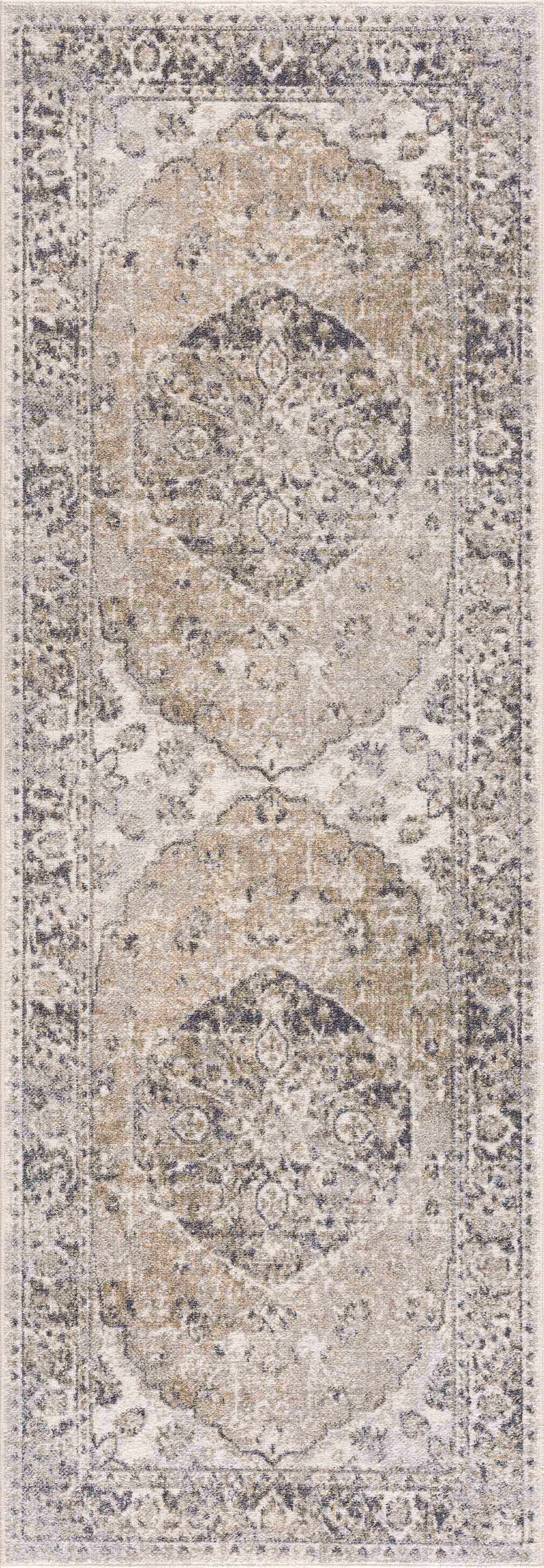Rudo Beige Washable Area Rug - Ornate Home