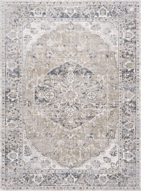 Rudo Blue Washable Area Rug - Ornate Home
