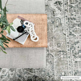 Rudo Blue Washable Area Rug - Ornate Home