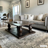 Rudo Blue Washable Area Rug - Ornate Home