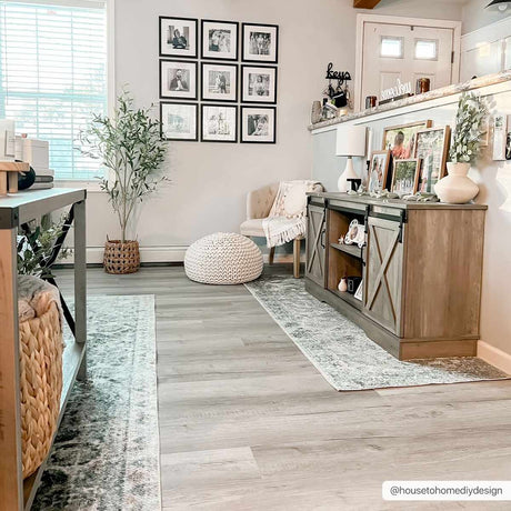 Rudo Blue Washable Area Rug - Ornate Home