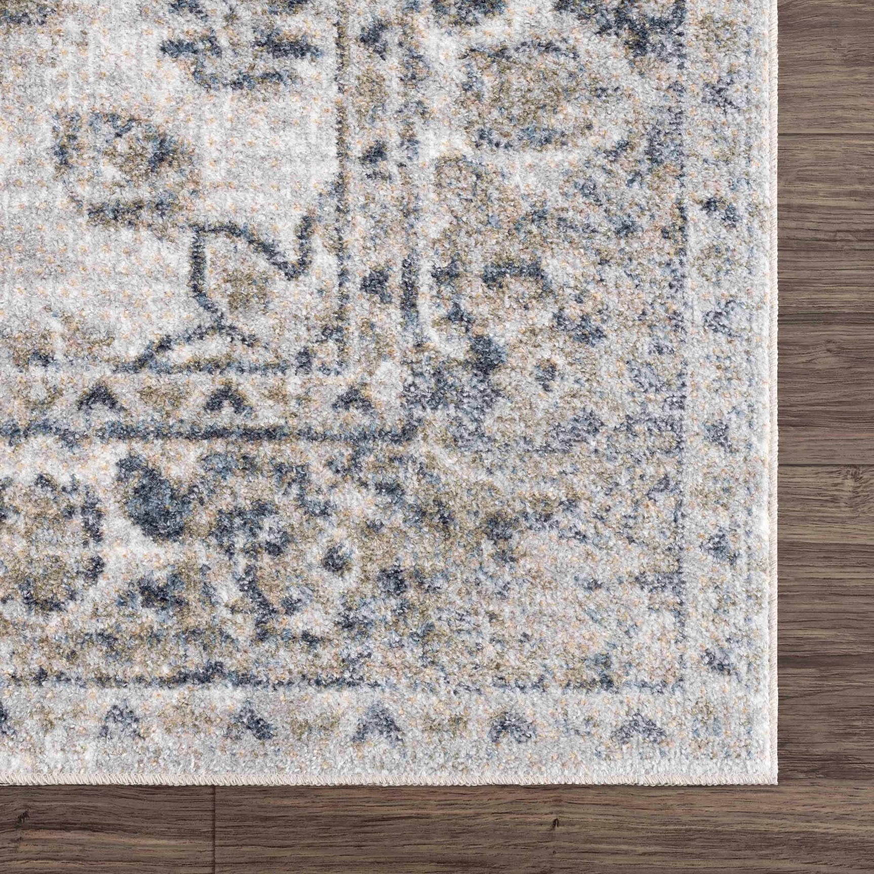 Rudo Blue Washable Area Rug - Ornate Home