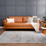 Rudo Blue Washable Area Rug - Ornate Home