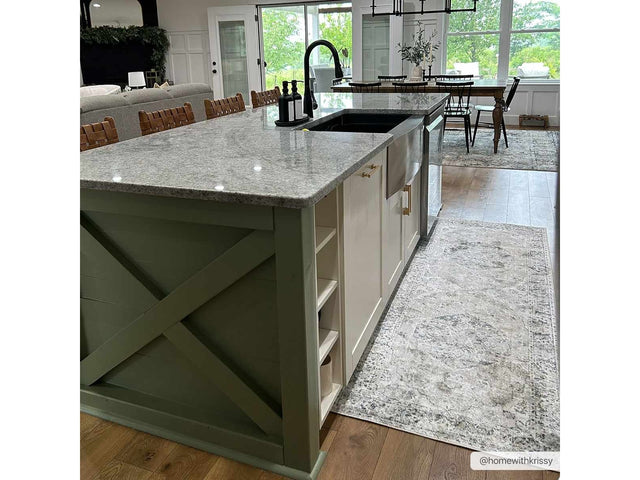 Rudo Cream Washable Area Rug - Ornate Home