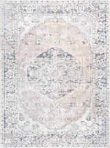 Rudo Cream Washable Area Rug - Ornate Home