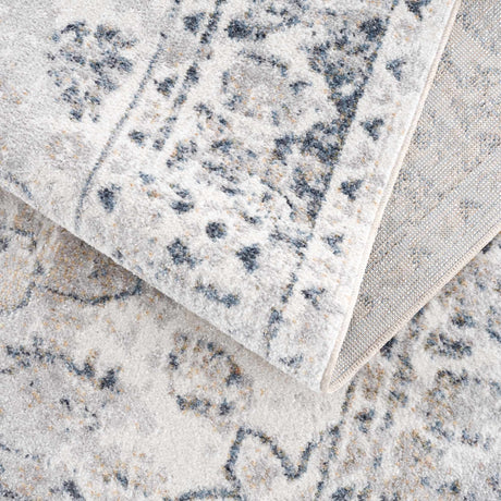 Rudo Cream Washable Area Rug - Ornate Home