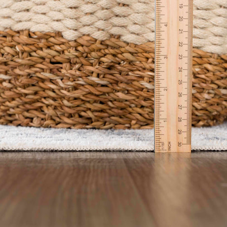 Rudo Cream Washable Area Rug - Ornate Home