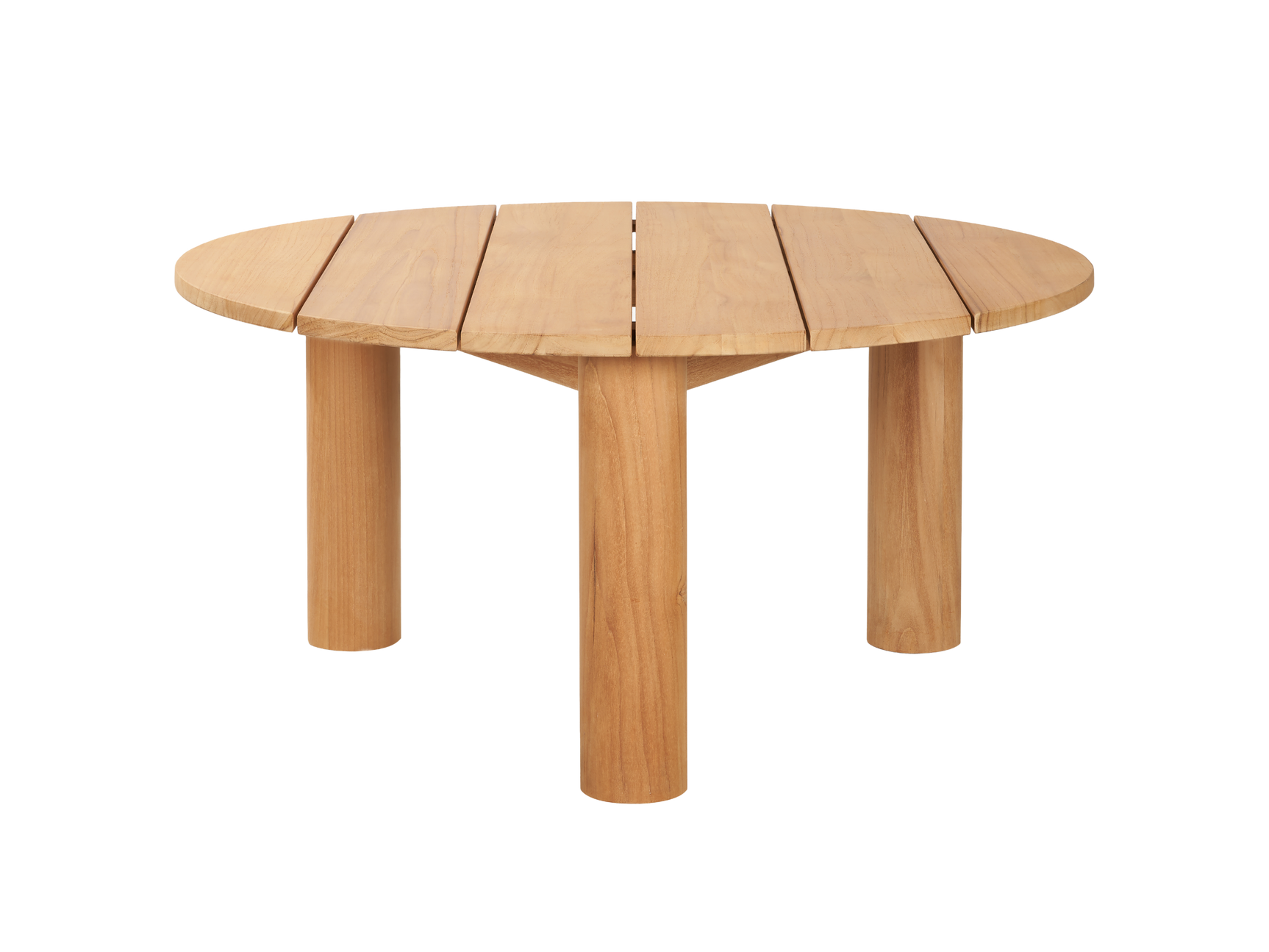 Rudolph Round Teak Outdoor Coffee Table - Ornate Home