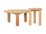 Rudolph Round Teak Outdoor Side Table - Ornate Home