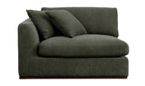 Rue Deep Green Left Arm Facing Chair