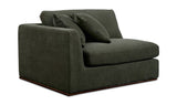 Rue Deep Green Left Arm Facing Chair