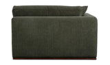 Rue Deep Green Left Arm Facing Chair
