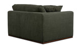Rue Deep Green Left Arm Facing Chair