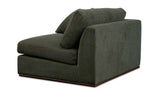 Rue Deep Green Left Arm Facing Chair