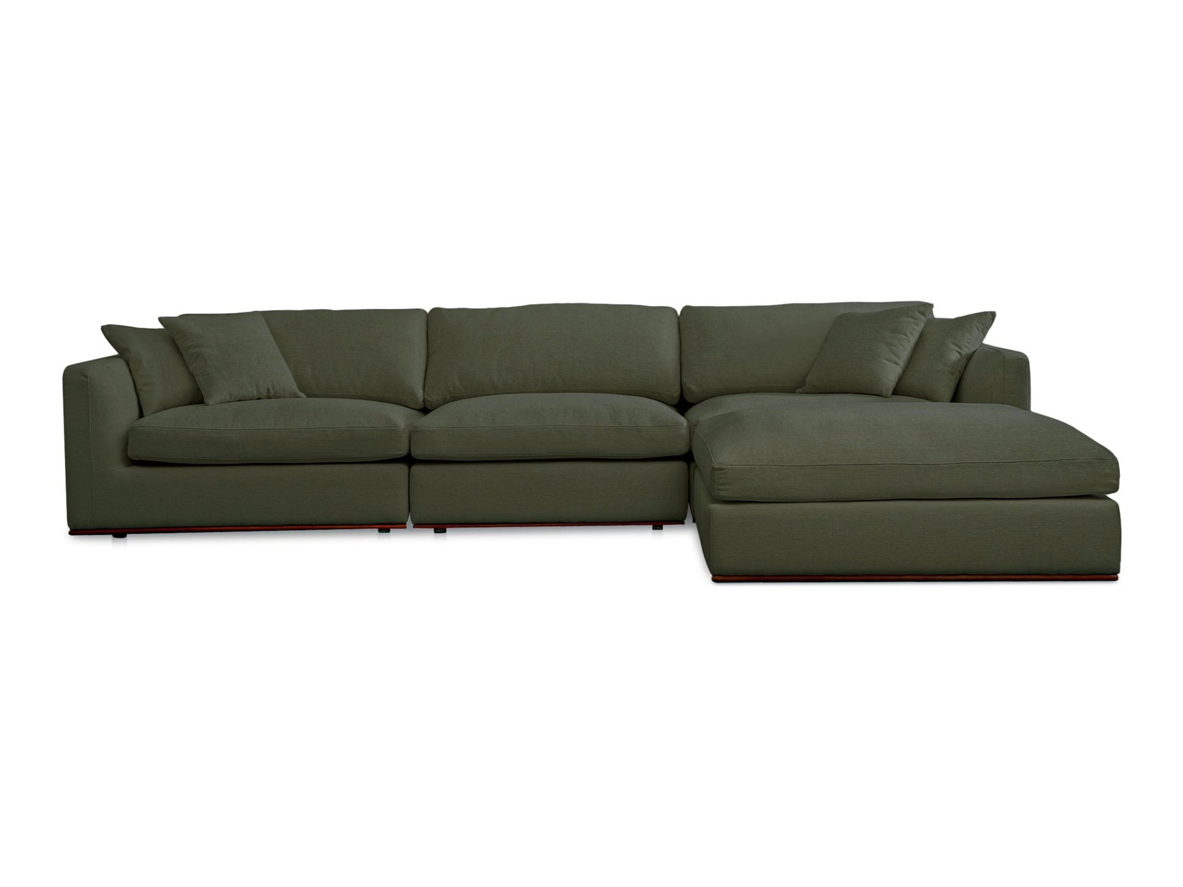 Rue Deep Green Lounge Modular Sectional - Ornate Home