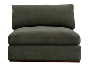 Rue Deep Green Slipper Chair - Ornate Home