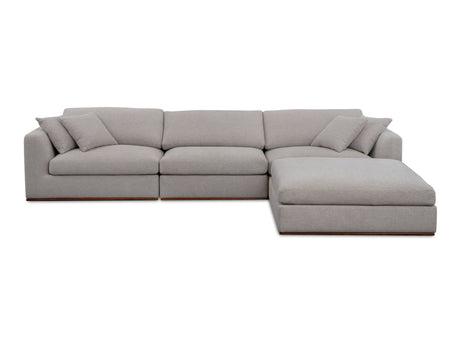 Rue Flecked Grey Lounge Modular Sectional - Ornate Home