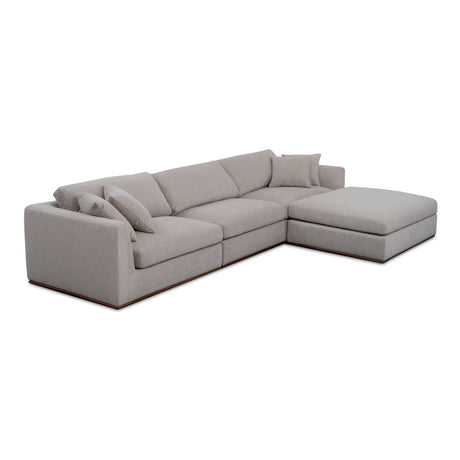 Rue Flecked Grey Lounge Modular Sectional - Ornate Home