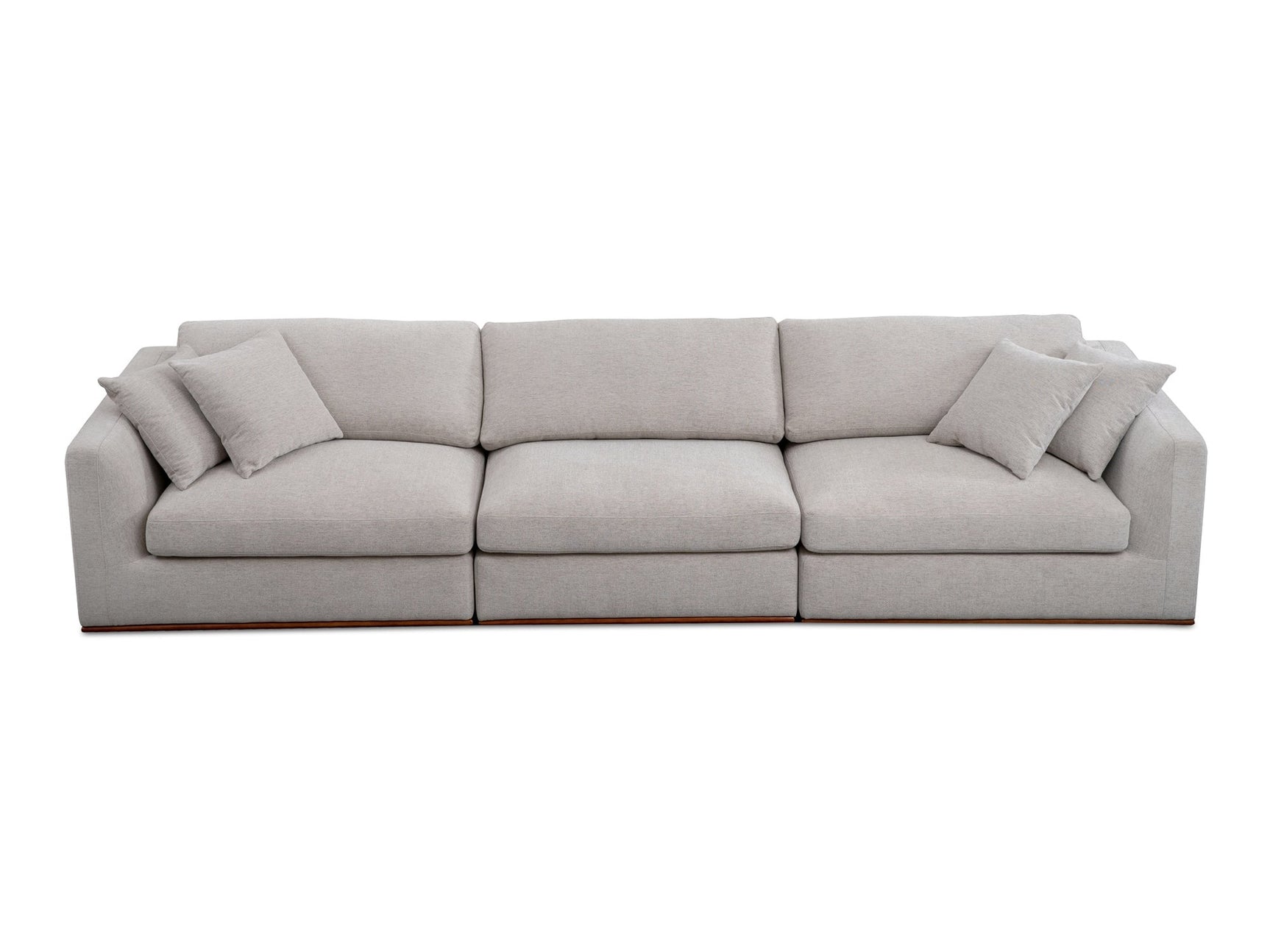 Rue Flecked Grey Modular Sofa - Ornate Home