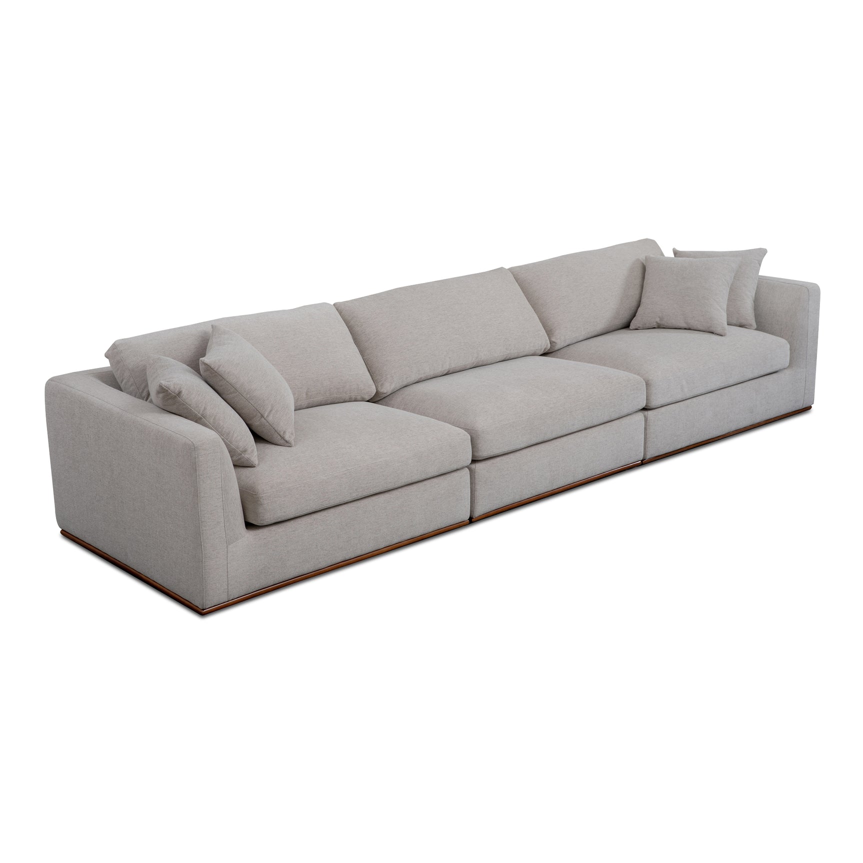Rue Flecked Grey Modular Sofa - Ornate Home