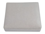 Rue Flecked Grey Ottoman - Ornate Home