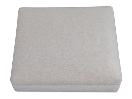 Rue Flecked Grey Ottoman - Ornate Home