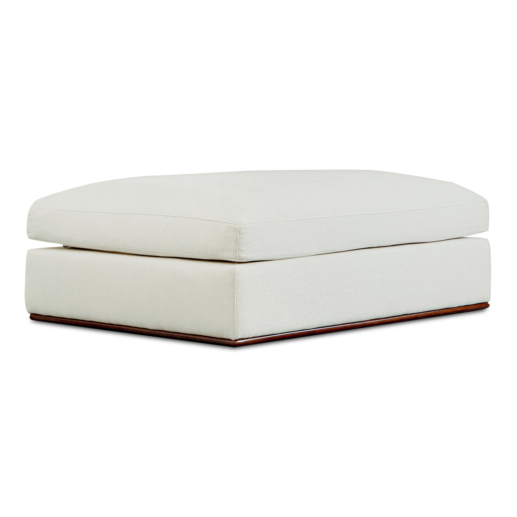 Rue Off White Ottoman - Ornate Home