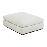 Rue Off White Ottoman - Ornate Home