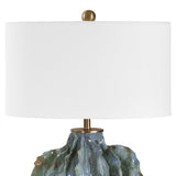 Ruffle Up Blue/Green Table Lamp - Ornate Home