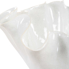 Ruffle White Bloom Bowl - Ornate Home