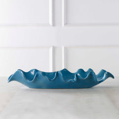 Ruffled Feathers Blue Bowl - Ornate Home