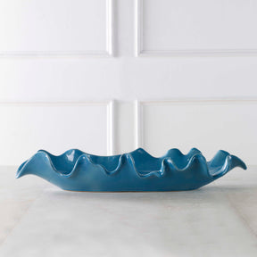 Ruffled Feathers Blue Bowl - Ornate Home