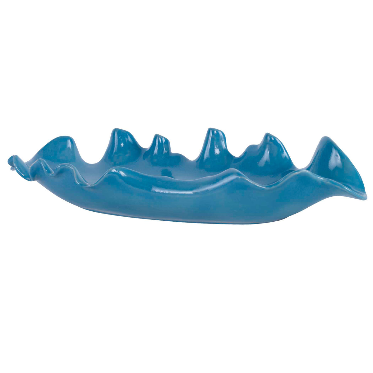 Ruffled Feathers Blue Bowl - Ornate Home