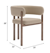 Ruge Beige Dining Chair (Set of 2)