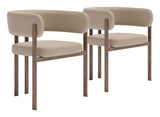 Ruge Beige Dining Chair (Set of 2)