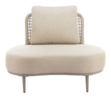 Ruhe Beige Accent Chair - Ornate Home