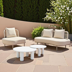 Ruhe Beige Outdoor Accent Chair - Ornate Home