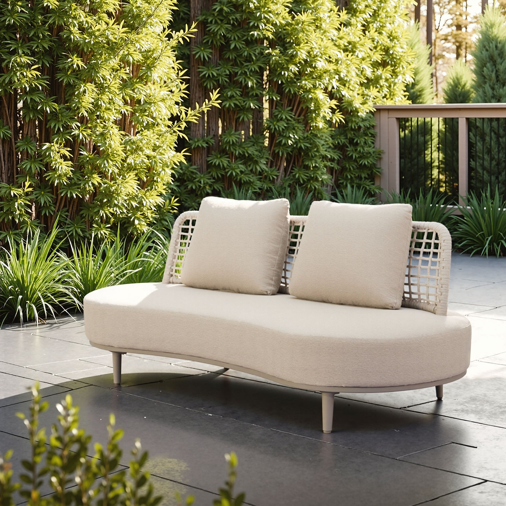Ruhe Beige Sofa - Ornate Home