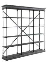 Rukia Gray/Black 84" Bookshelf - Ornate Home