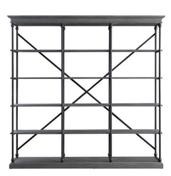 Rukia Gray/Black 84" Bookshelf - Ornate Home