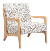 Runa Beige & Natural Accent Chair - Ornate Home