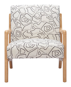 Runa Beige & Natural Accent Chair - Ornate Home