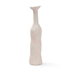 Runa Cream Large Ceramic Rustic Decorative Bottle