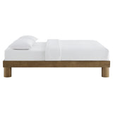 Runa French Oak Wood Queen Platform Bed - Ornate Home