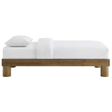 Runa French Oak Wood Twin Platform Bed - Ornate Home