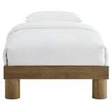 Runa French Oak Wood Twin Platform Bed - Ornate Home